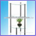 BA Series 3-tier glass shelf glass bathroom shelf for bathroom corner shelf